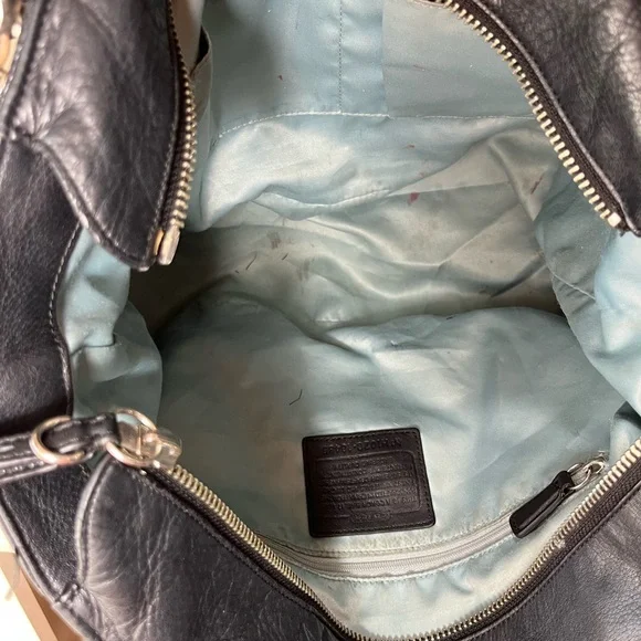 Coach Colette Leather Op Art Logo Tote Bag - Picture 8 of 10